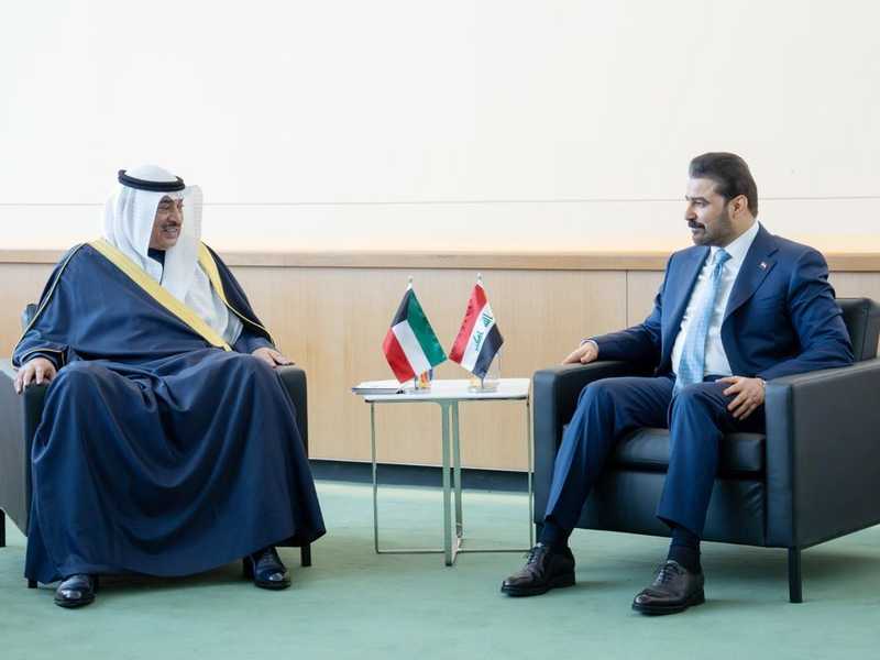 ممثل سمو الامير يلتقي رئيس الوزراء العراقي في نيويوك