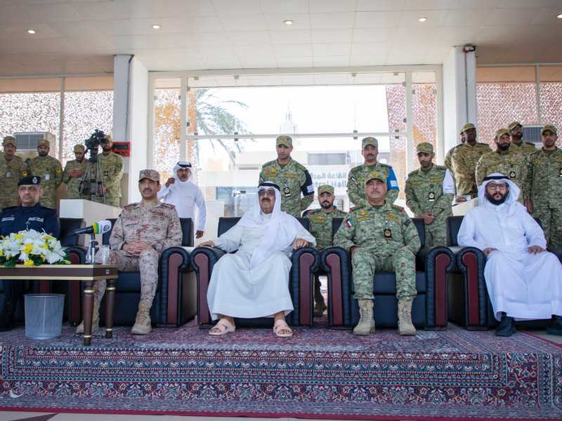 سمو الامير يزور الحرس الوطني ويشهد تنفيذ تمرين «اسناد 4»