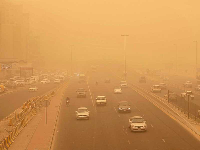 الارصاد الجويه: انخفاض في الرؤيه الافقيه بسبب الغبار المحمول