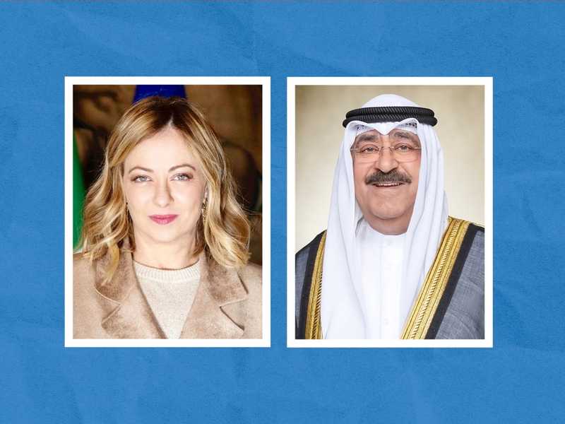 امیر کشور، نخست‌وزیر ایتالیا را در حین سفر رسمی‌اش به کشور استقبال کرد