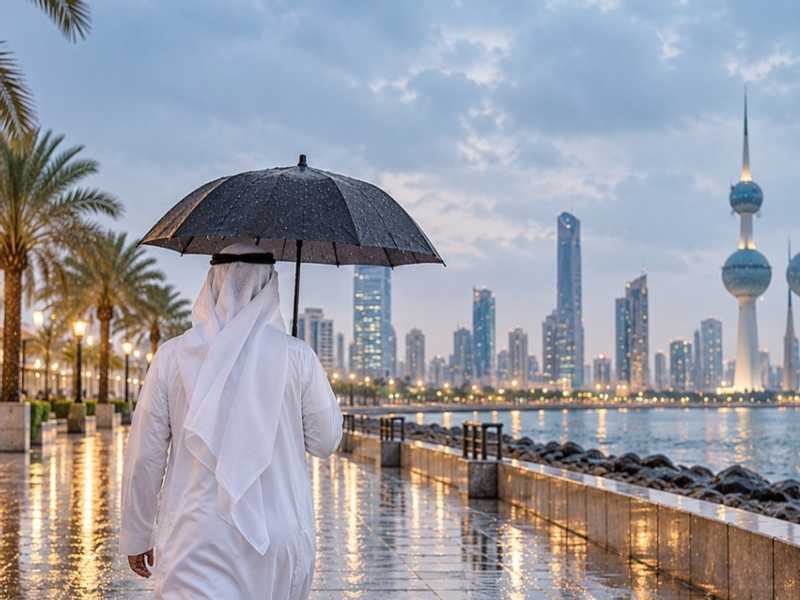فرص الامطار مستمره حتي صباح الغد.. وقد تكون رعديه